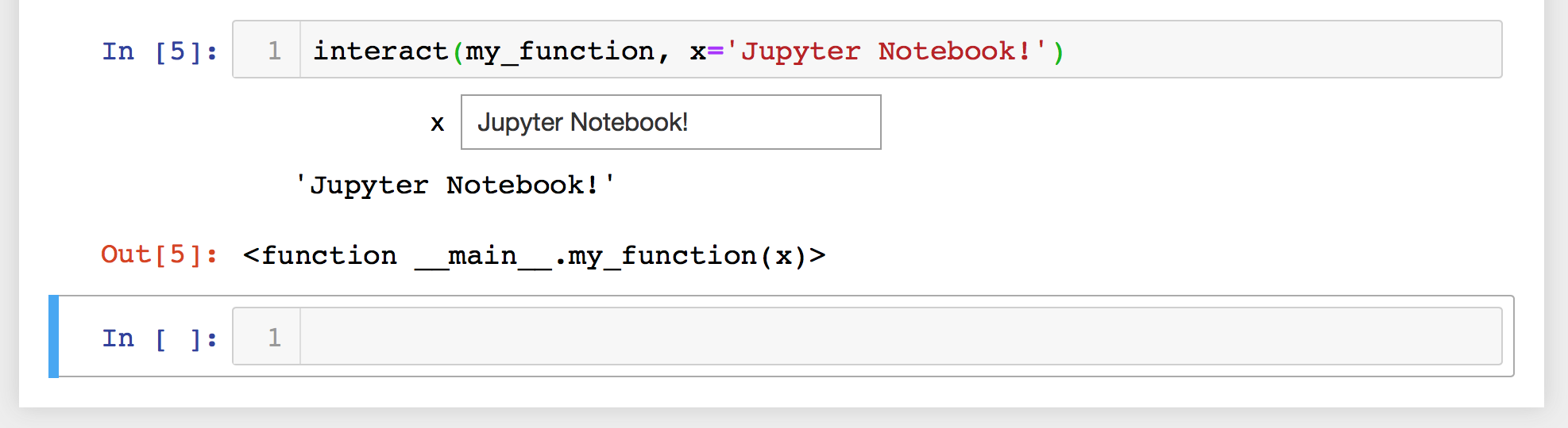 Creating Jupyter Notebook Widgets with interact - Mouse Vs Python