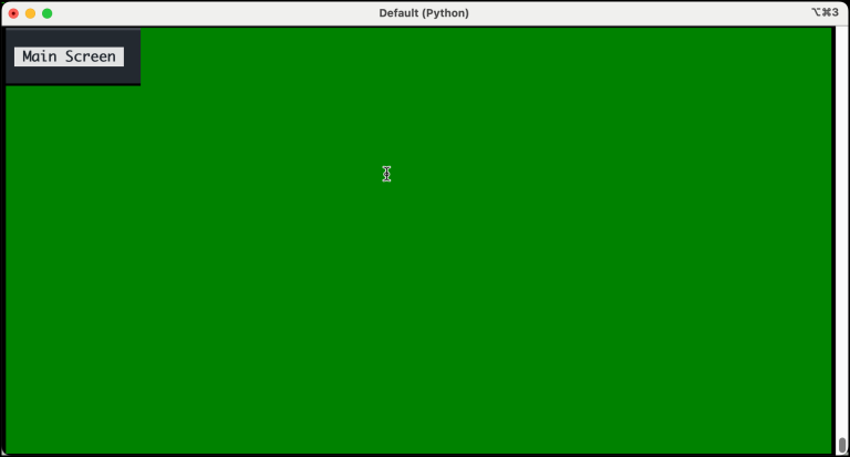 Textual - Switching Screens in Your Terminal - Mouse Vs Python