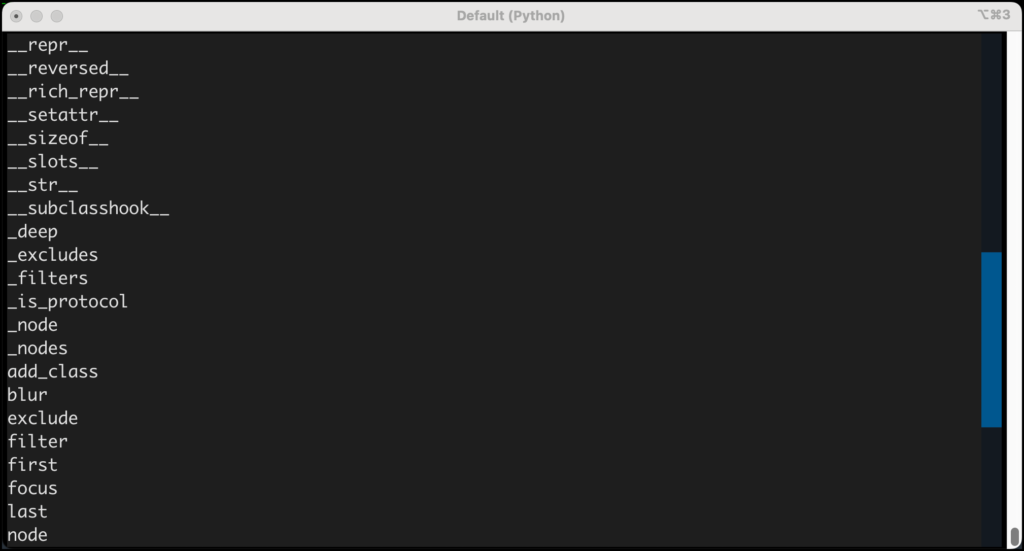 Textual DOM query